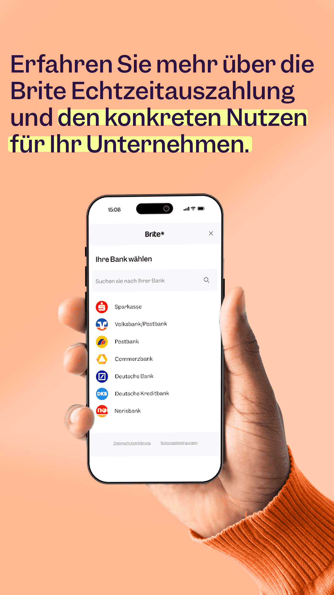 Brite - Echtzeitauszahlung