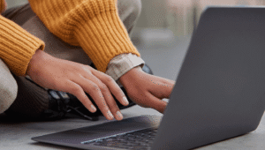 The Benefits of Account Information Services AIS in Open Banking laptop image