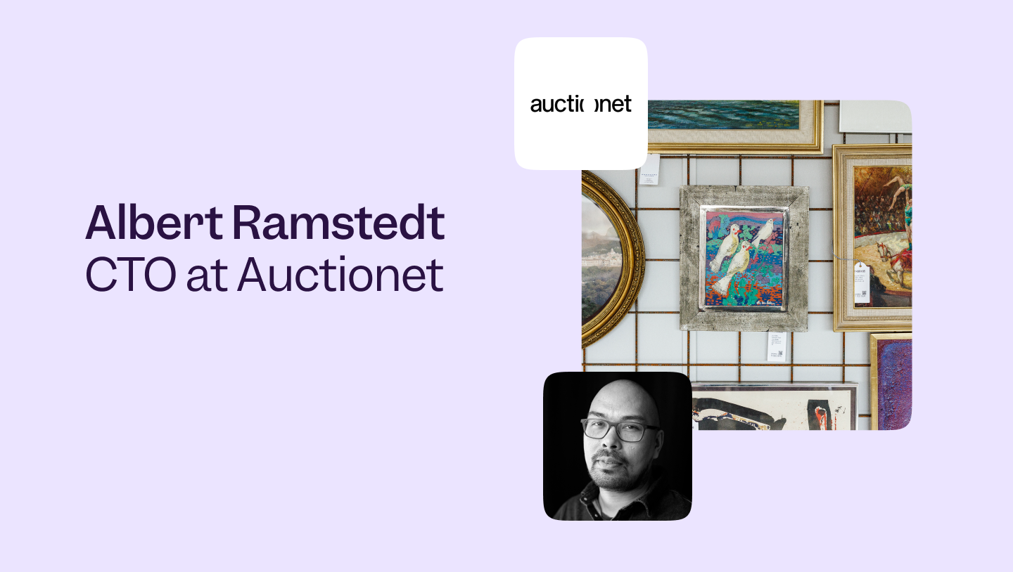 Auctionet interview article header image